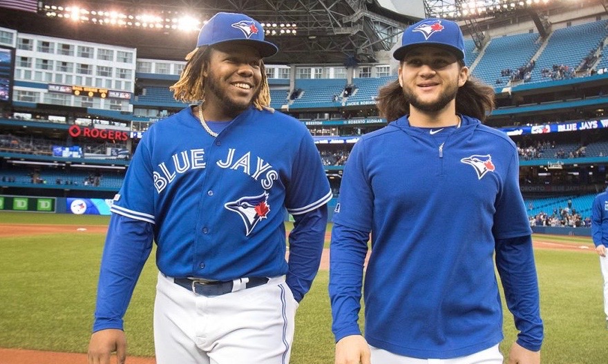 Photo of Blue Jays' youngsters Vladimir Guerrero Jr. and Bo Bichette